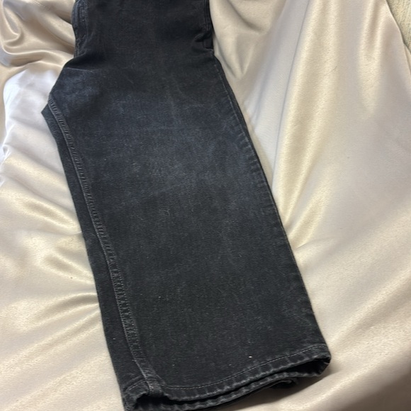 Levis 560 Relaxed Fit Suspender Zip Front Jeans sz 36x30 w/Suspenders - Picture 13 of 17